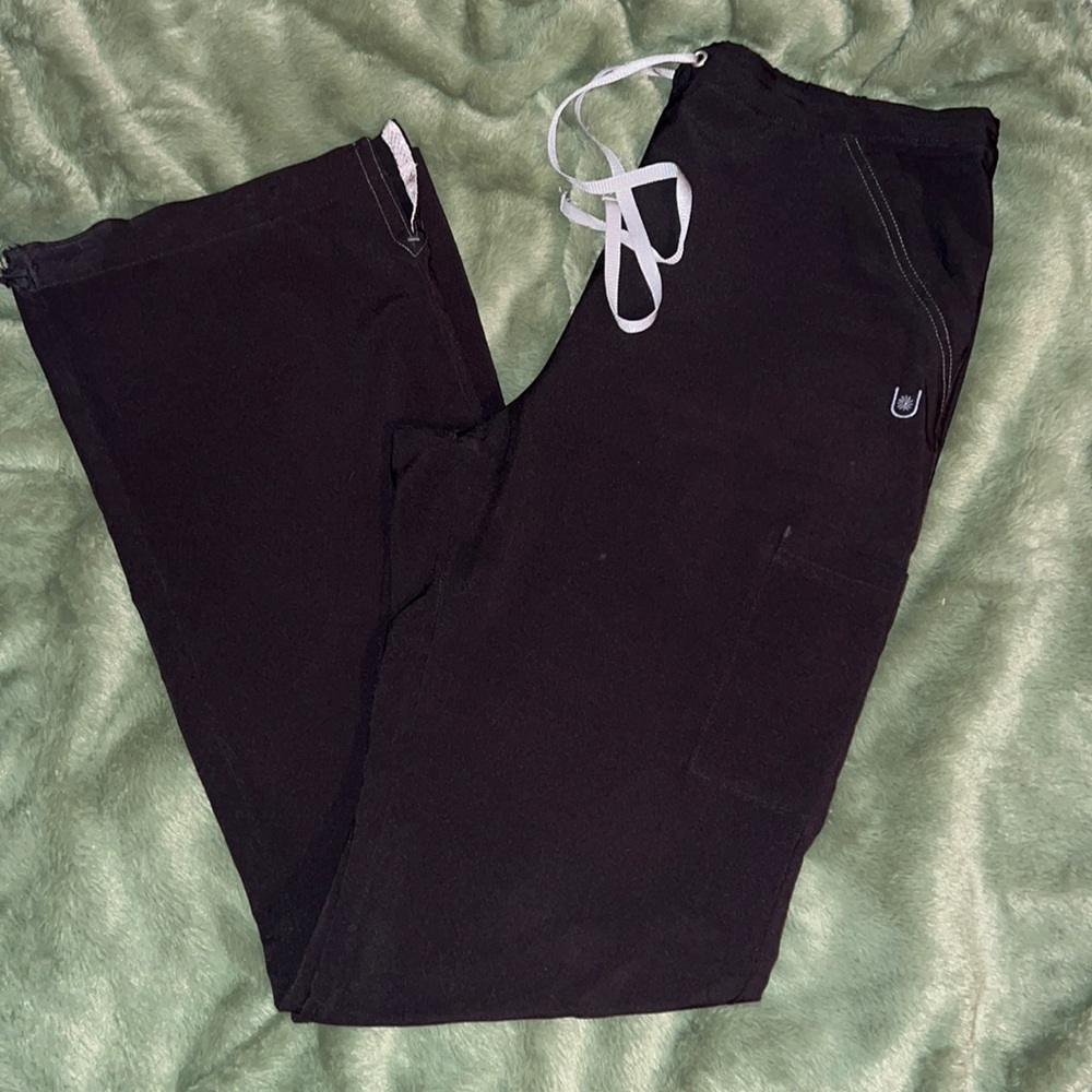 Urbane Performance Endurance cargo scrub pants, black, 5 pockets, sz small tall